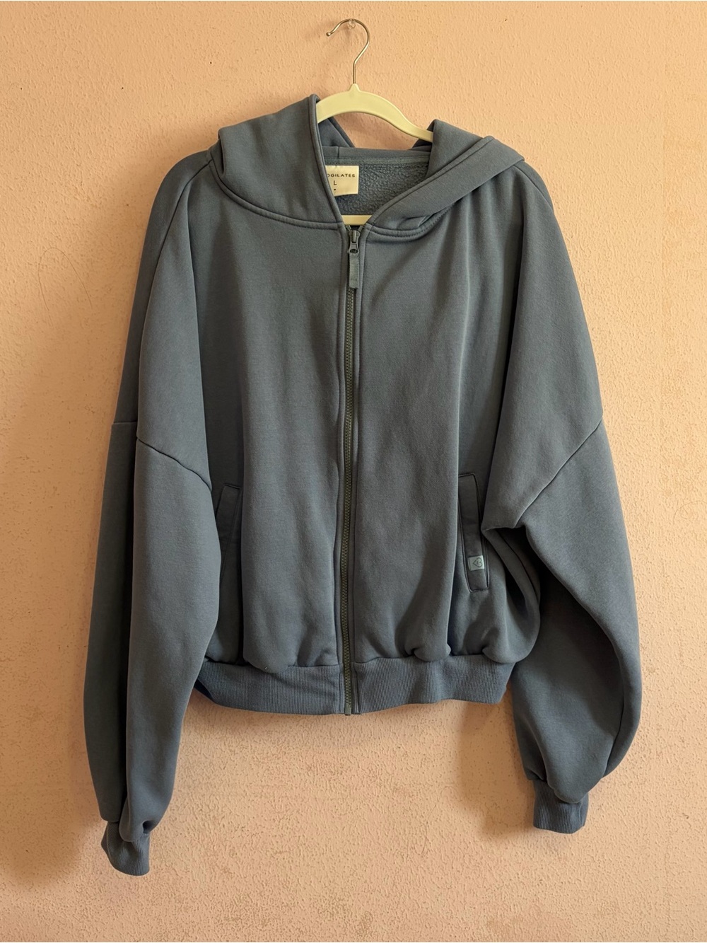 Blogilates Athleisure Cozycore Marshmallow Oversized Fit Full Zip Casual Hoodie